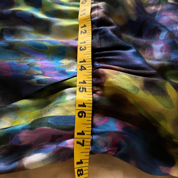 St. John watercolor print silk midi dress - Picture 7 of 13